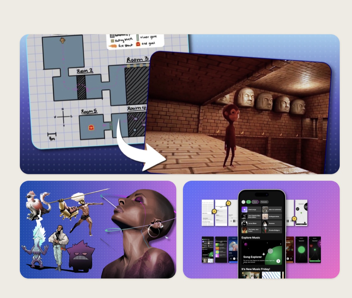 The All-Access Bundle - game development, digital illustration and UI/UX design
